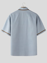 Mens Contrast Stripe Short Sleeve Shirt SKUL19109