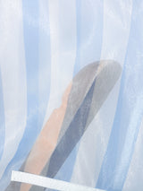 Men's Sheer Mesh Striped Waistcoat SKUL18799