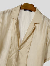 Men's Casual Holiday Sheer Two Pieces Outfit SKUL74636