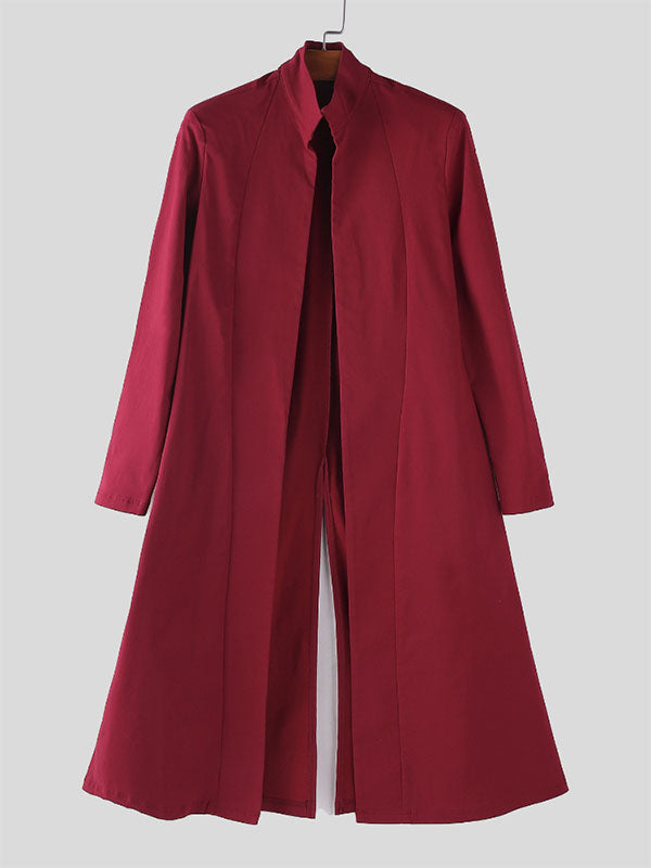 Mens Solid Color Slim Fit Long Sleeve Cardigan SKUL24591