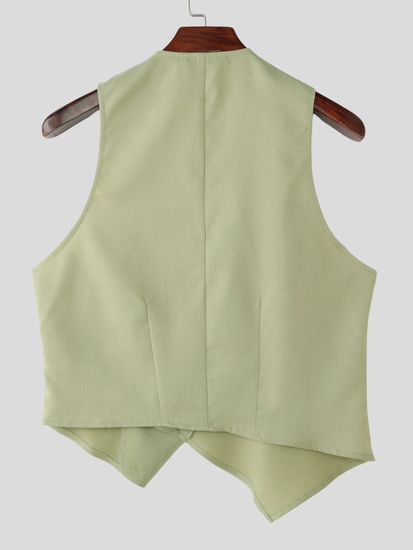 Men's Deconstructed Cross Hem Waistcoat SKUL60073