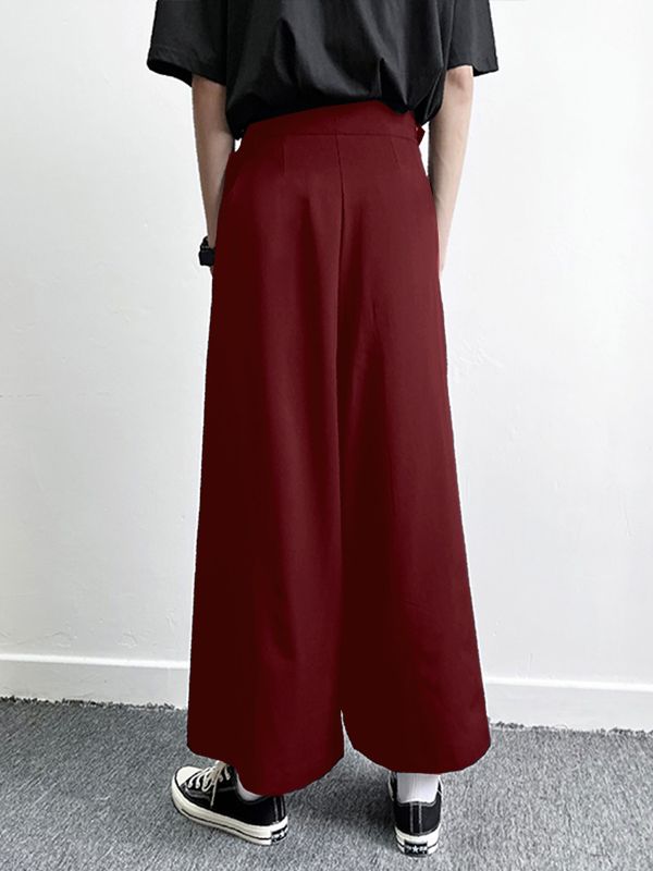 Men's Solid Drape Pleated Casual Pant SKUL32942