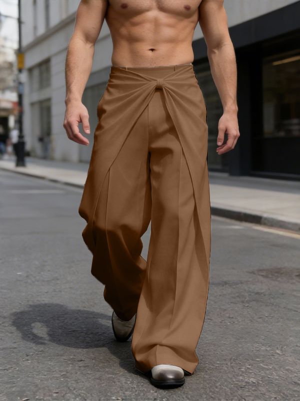 Men's Deconstructed Twist Design Casual Long Pant SKUL51886