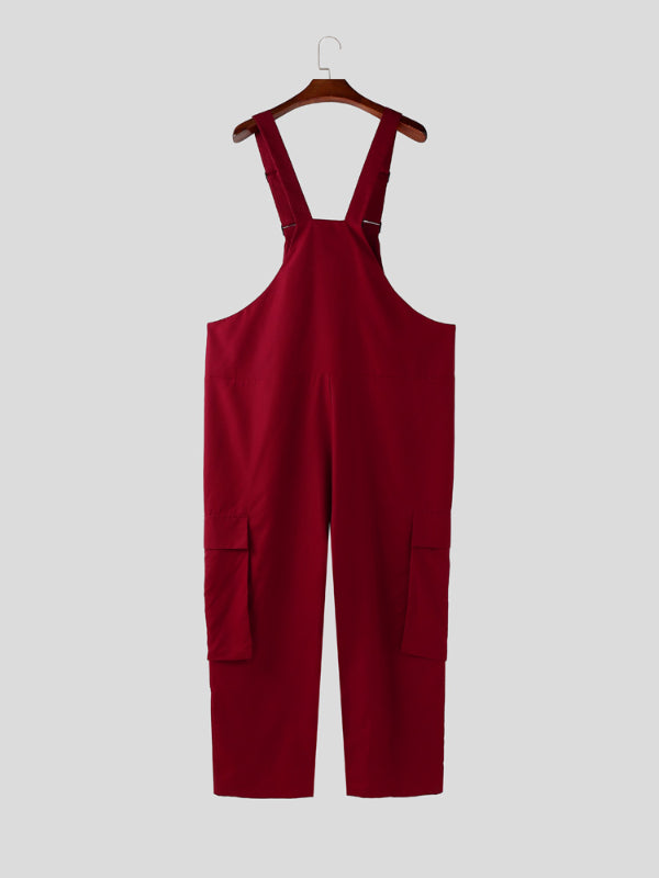 Men's Solid Color Casual Jumpsuit SKUL21166