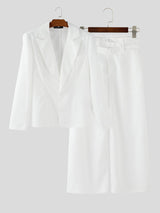 Men's Deconstructed High Waist Casual Two Pieces Outfit SKUL27421