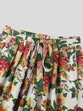 Mens Allover Floral Print Pants With Belt SKUK42226