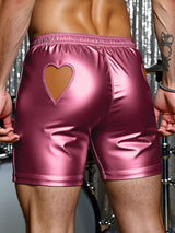 Mens Glitter Hollow-Out Casual Short SKUL18889