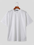 Mens Lace Jacquard Short Sleeve T-Shirt SKUK06210
