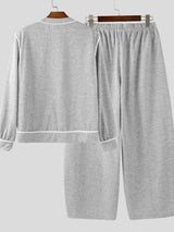 Men's Color Block Stitch Two Pieces Outfit SKUL34183