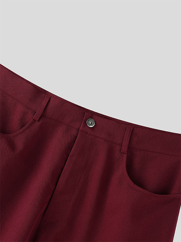 Men's Metal Stud Loose Fit Cropped Short SKUL24774