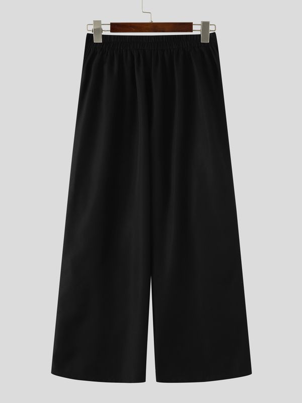 Men's Leopard Print High-Waisted Wide-Leg Pant SKUL66123