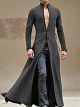 Men's Striped Casual Long Sleeve Cardigan SKUL26086