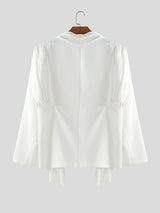 Men's Shiny Casual Long Sleeve Blazer SKUL25103