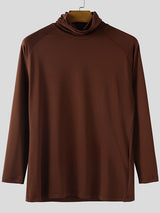 Men's Solid Color Sheer Long Sleeve T-Shirt SKUL39012