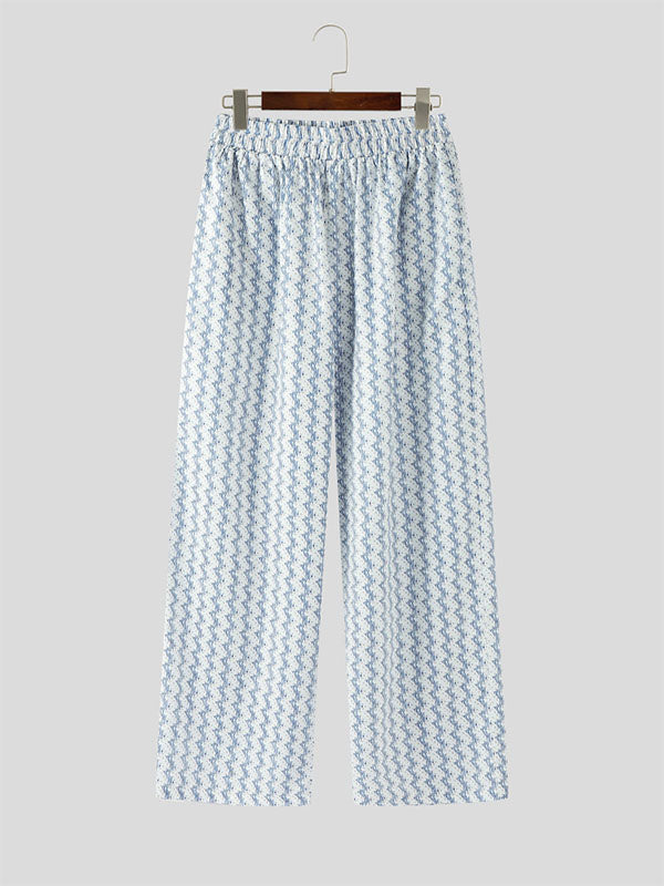 Mens Vacation Style Striped Casual Pant SKUL13897