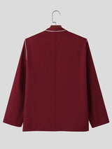 Men's New Chinese Style Frog Button Long Sleeve Cardigan SKUL37172