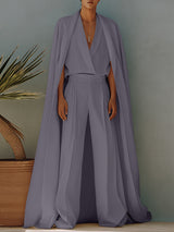 Mens Long Hem Cape Patchwork Short Sleeve Shirt SKUL24603