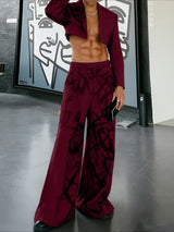 Men's Graffiti Print Casual Two Pieces Outfit SKUL38674