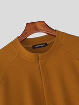 Men's Solid Color Loose Versatile Long Sleeve Cardigan SKUL37704