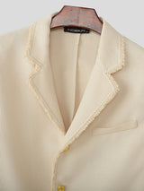 Men's Solid Casual Long Sleeve Blazer SKUL25960