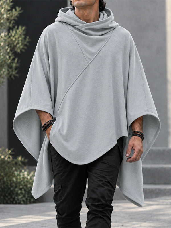 [Pre-order] Men's Avant-Garde Darkwear Nightclub Party Asymmetric Wrap Sweatshirt SKUL88509