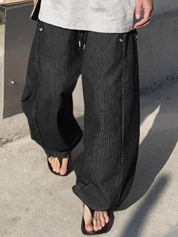 Men's Striped Wide Leg Casual Pant SKUL23663