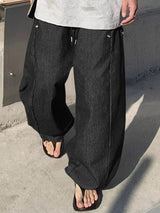 Men's Striped Wide Leg Casual Pant SKUL23663