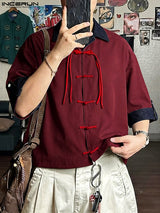 Men's New Chinese Style Relaxed Shirt SKUL61709