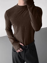 Men's Base Fingerless Long Sleeve T Shirt SKUL35127