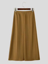 Men's Avant-Garde Party 3D Rose Flower Pleated Wide Leg Full Length Pant SKUL78125