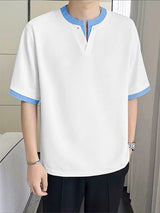 Men's Striped Colorblock Short Sleeve T-Shirt SKUL20901