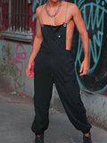 Mens Chain Strap Solid Cargo Overall SKUK08350