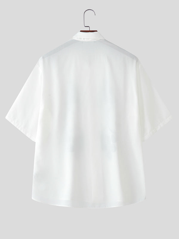 Men's Floral Print Short Sleeve Shirt SKUL21004