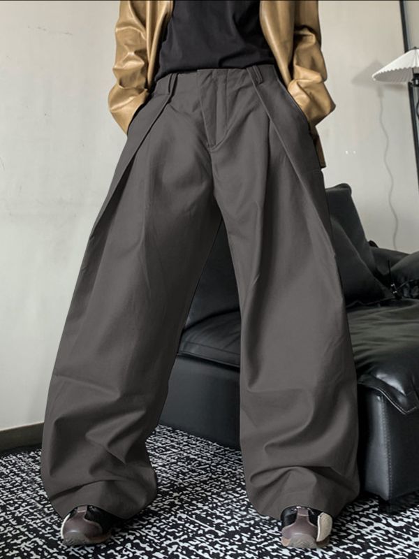 Men's Solid Color Loose Wide Leg Pant SKUL39708