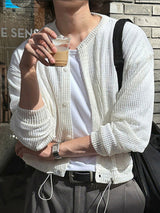 Men's Hollow Mesh Long Sleeve Shirt SKUL40091