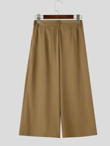 Men's Avant-Garde Pleated Layered Buckle Strap Pant SKUL59509