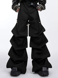 Mens Solid Hierarchical Styling Design Pants SKUK50853