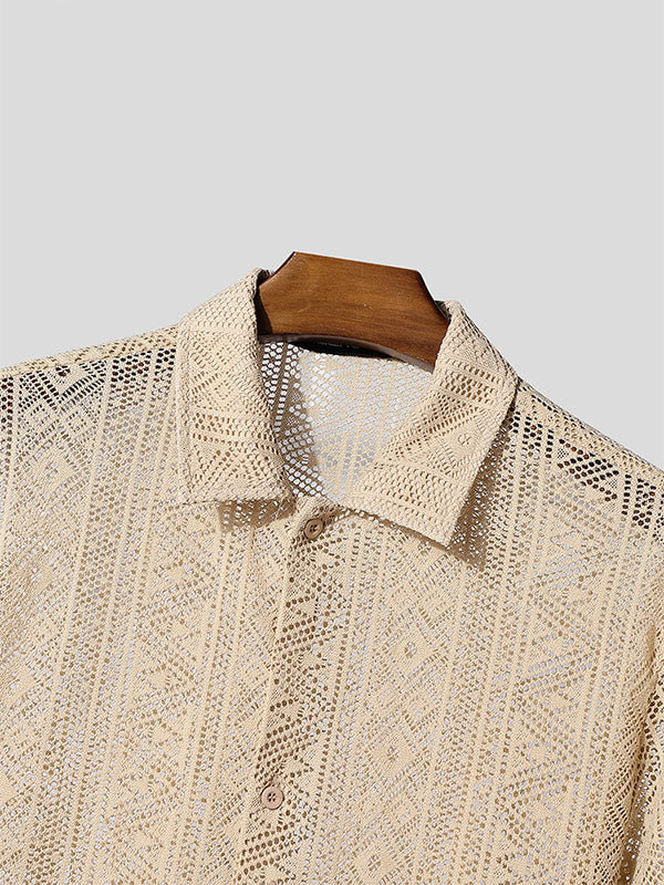 Mens Sheer Mesh Short Sleeve T-Shirt SKUL19118