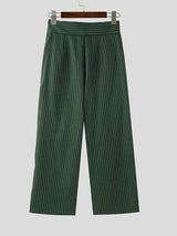 Mens Solid Color Irregular Striped Pant SKUL04234