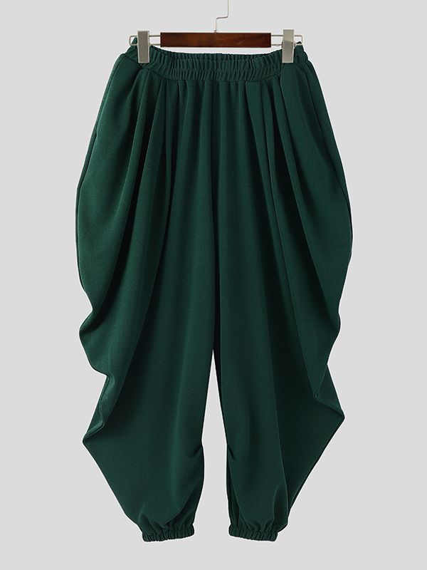 Men's Casual Oversized Loose Textured Pant SKUL48787