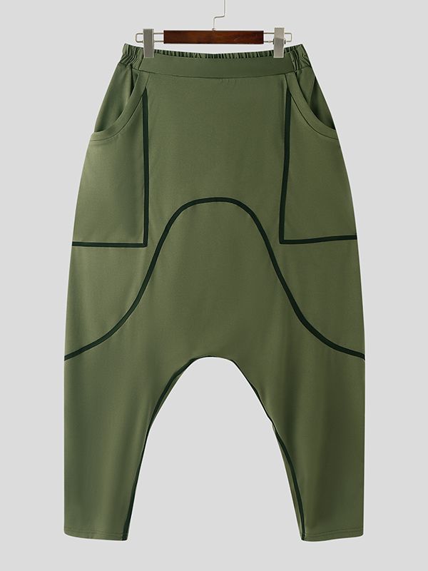 Men's Deconstructed Contrast Line Long Pant SKUL47926