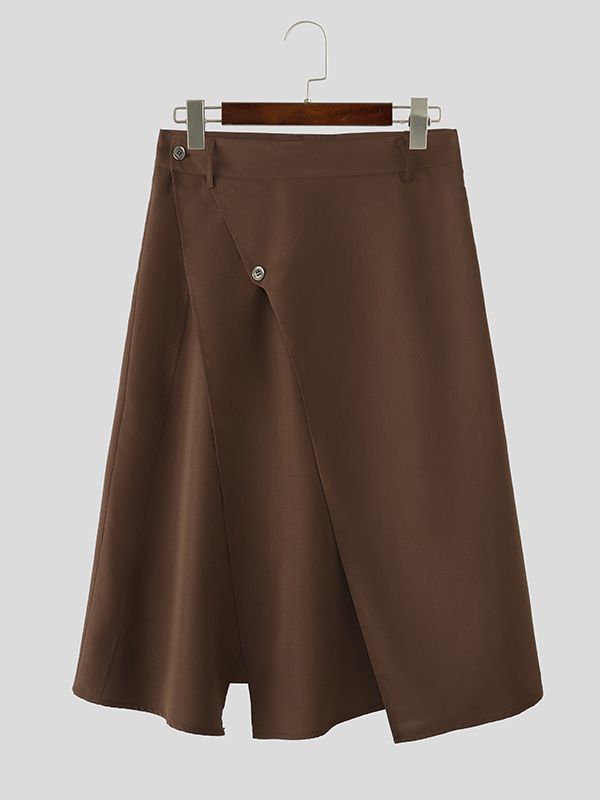 Men's Deconstructed Multi Button Slit Skirt SKUL51919