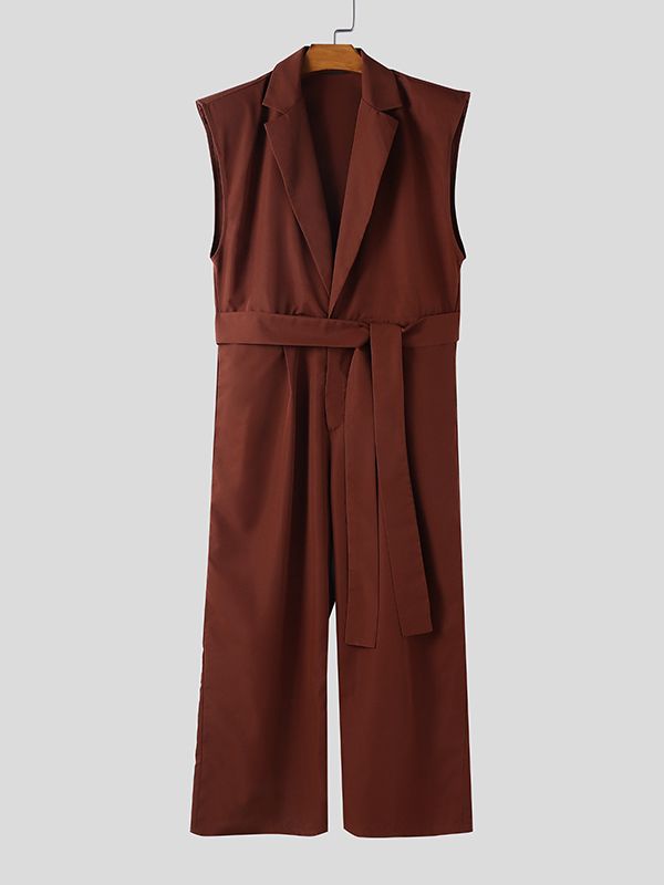 Men's Casual Solid Color Jumpsuit SKUL42428