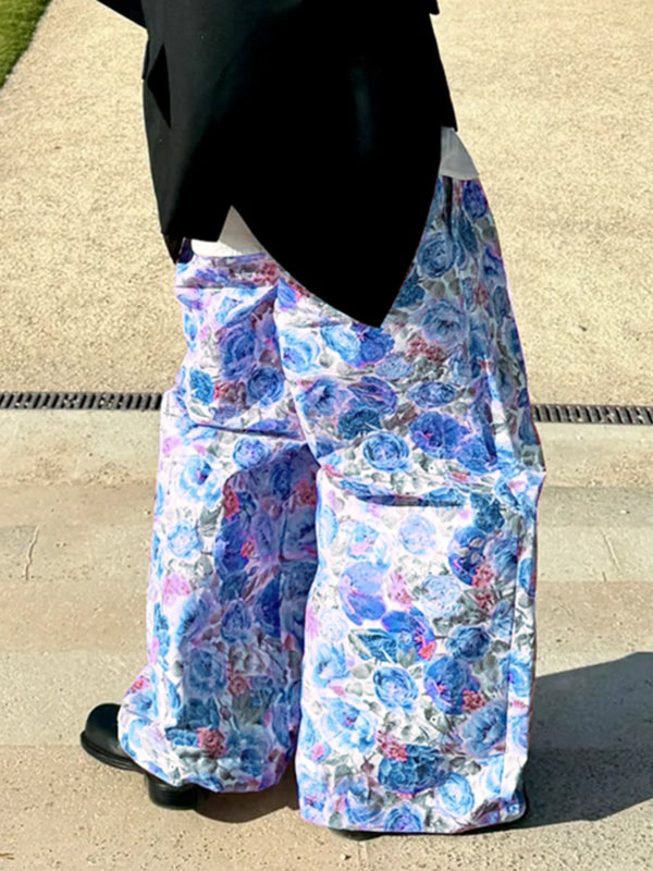 Men's Floral Print Casual Pant SKUL20279