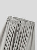 Mens Solid Color Irregular Hem Design Skirt SKUK46999