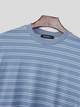Men's Striped Casual Short Sleeve T-shirt SKUL46066