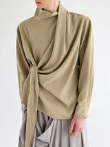 Men's Deconstructed Tie Casual Long Sleeve Shirt SKUL32853