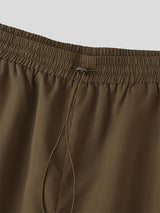 Men's Solid Color 3D Pocket Casual Short SKUL22508