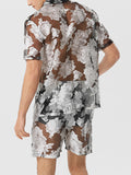 Mens Jacquard See Through Two Pieces Outfits SKUK05979
