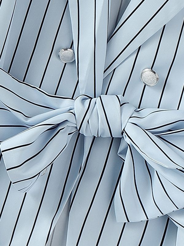 Men's Padded Stripe Casual Long Sleeve Blazer SKUL32753